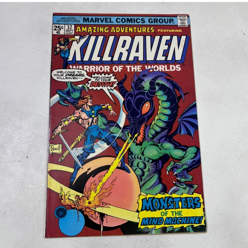 Amazing Adventures 32 Killraven Warrior of the Worlds Marvel Comics 1975 Russell